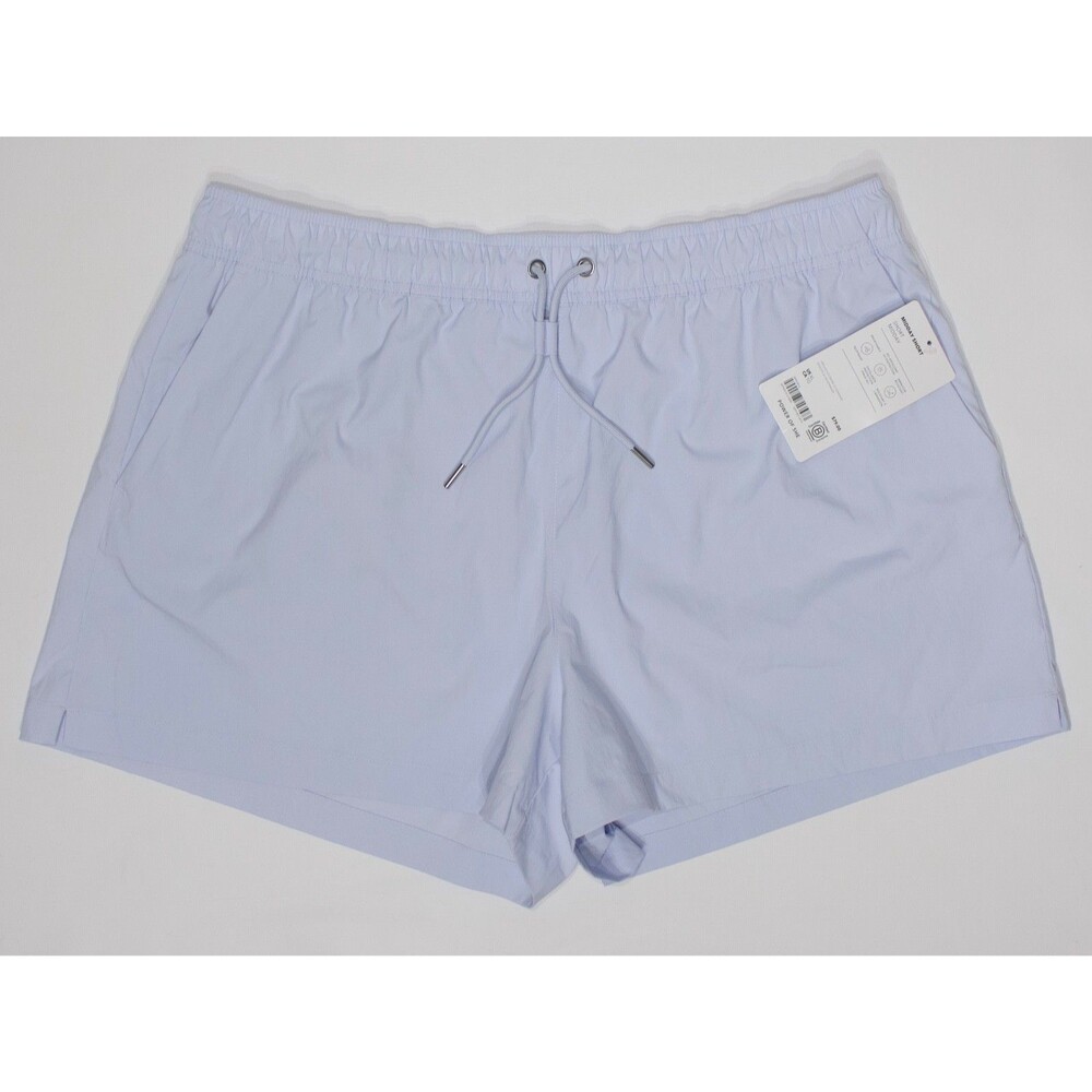 NWT Atheta Midday Shorts Wide Leg Opening High Waist Light Blue Women Size XL
